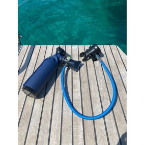 2 Mini Dive Pro+ (0,8 L) + Compresseur + 2 Harnais