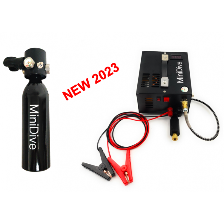 Mini Dive Air (0,5 L) + Mini Compresseur 12v / 220v •REC•