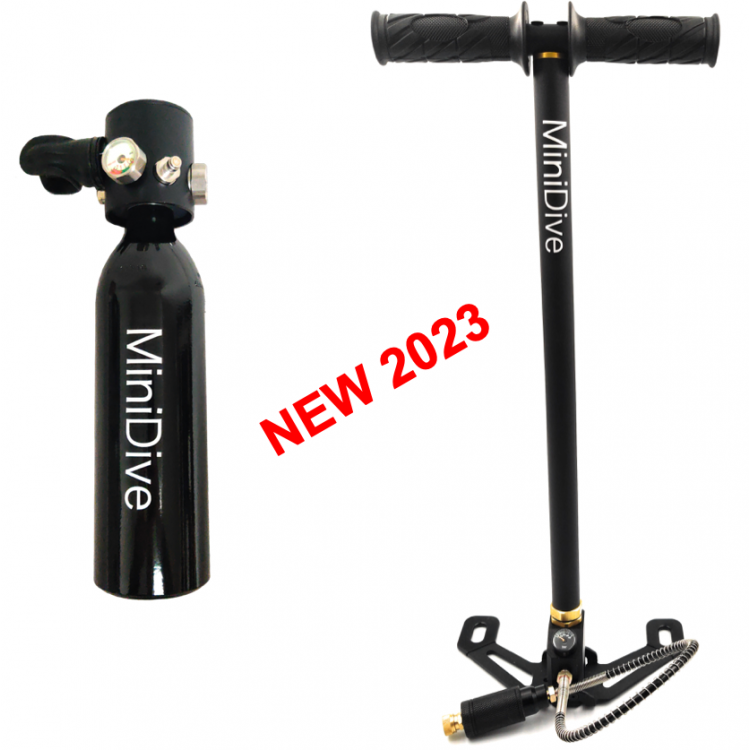 Mini Dive Air (0.5 L / 30 cu in) + Hand Pump •REF•