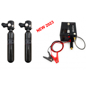 2 Mini Dive Air+ (0,5 L) + Mini Compresseur 12v / 220v •REC•